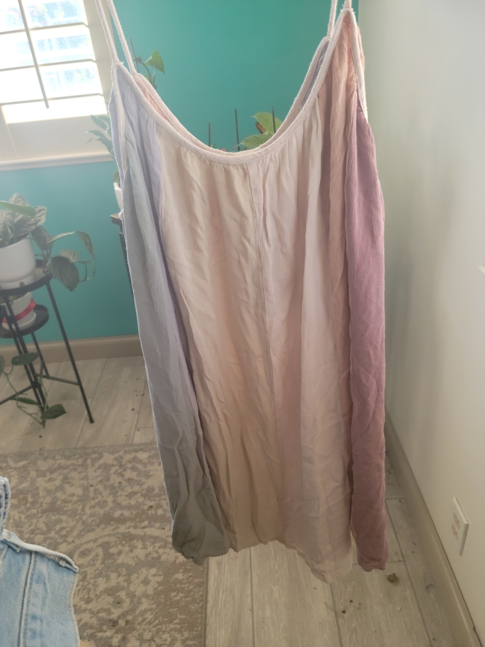 Storia Pastel Panel Boho Tank in Pink, Lavender, Cream
